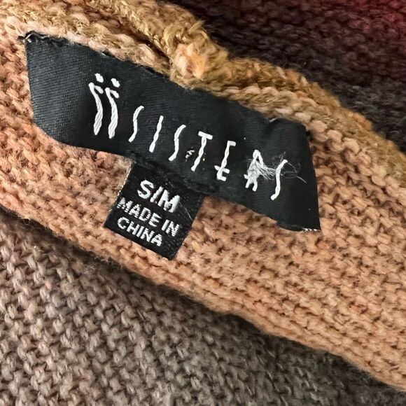 ii sisters Boho Ombré Hooded Cardigan Size S/M - Picture 2 of 8